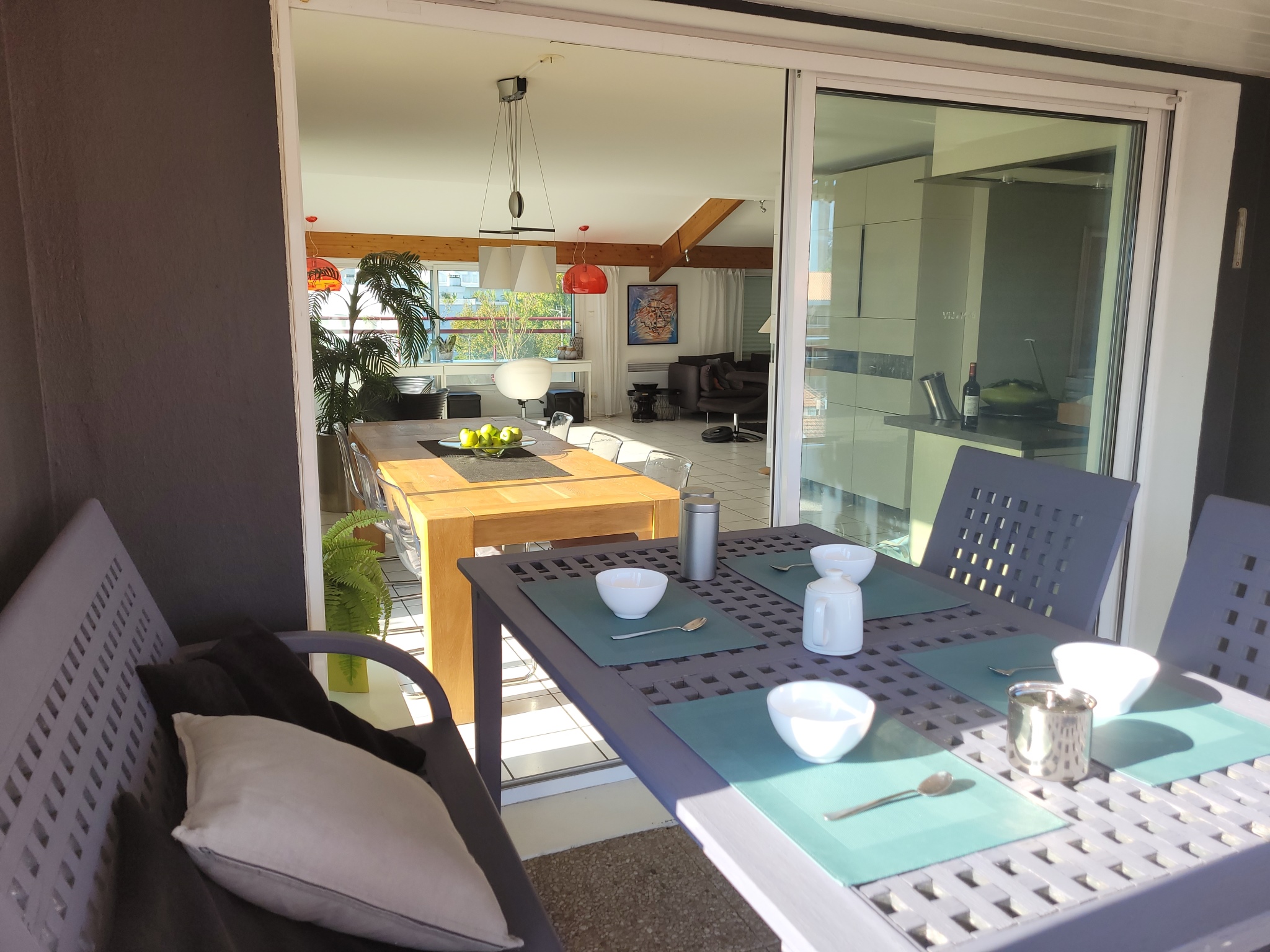 Appt Penthouse 6 pers VUE MER - 50 m plage Pontaillac